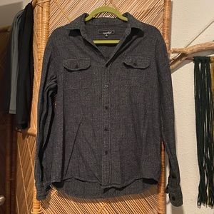 Coastal Tillys charcoal small flannel shirt